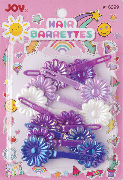 Joy Daisy Hair Barrettes 16ct Assorted Pearl | Kids Hair