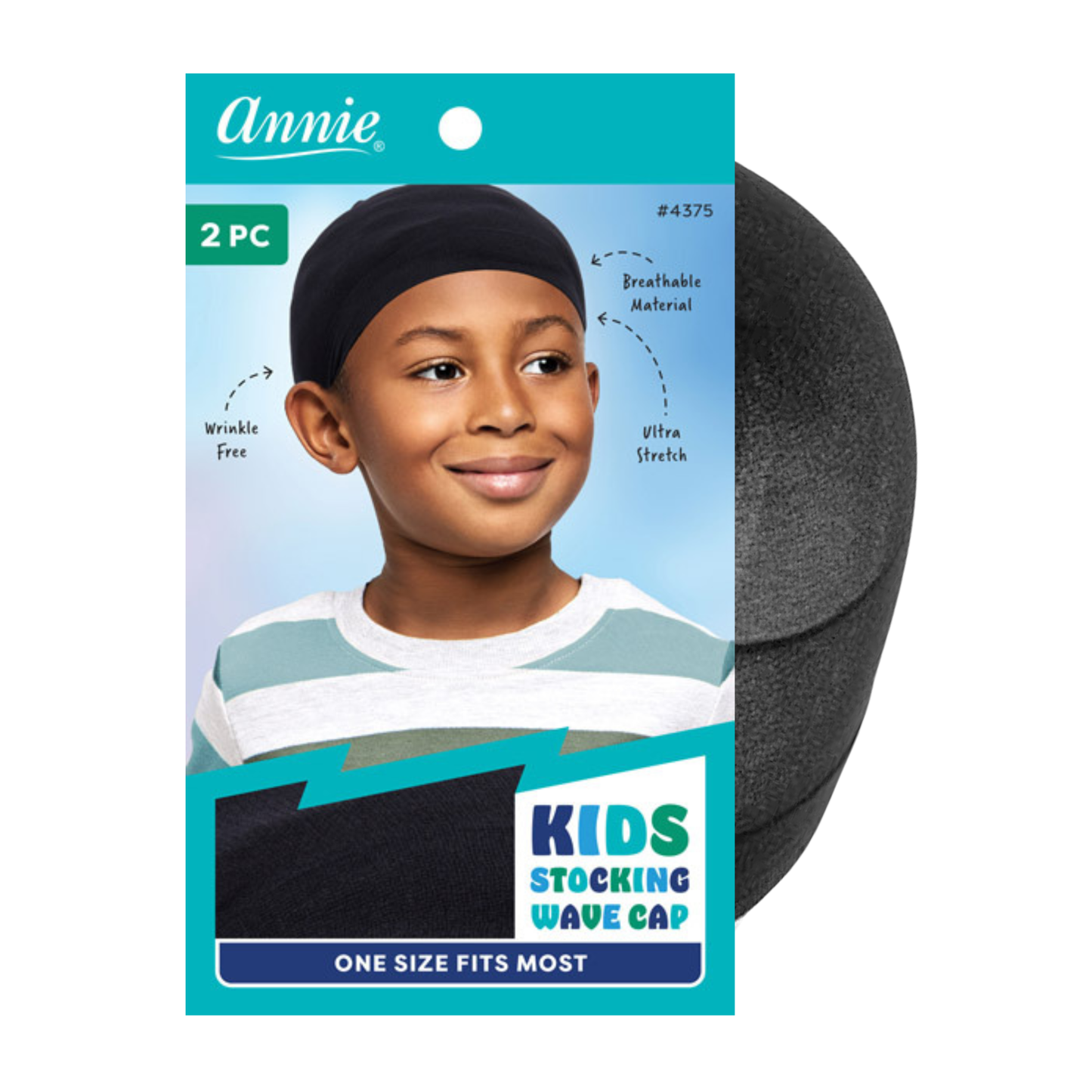Annie Kid Stocking Wave Cap 2 piezas Asst Color