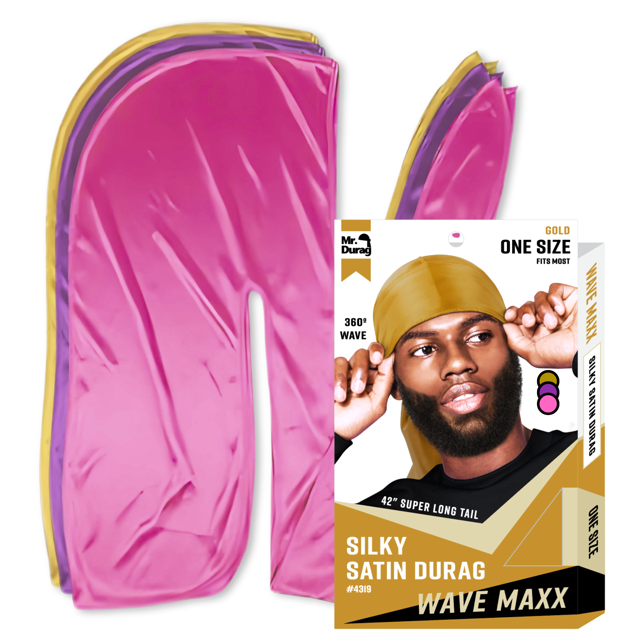 Premium Silky Satin Anime Durag Dress Art Silky Pattern Anime