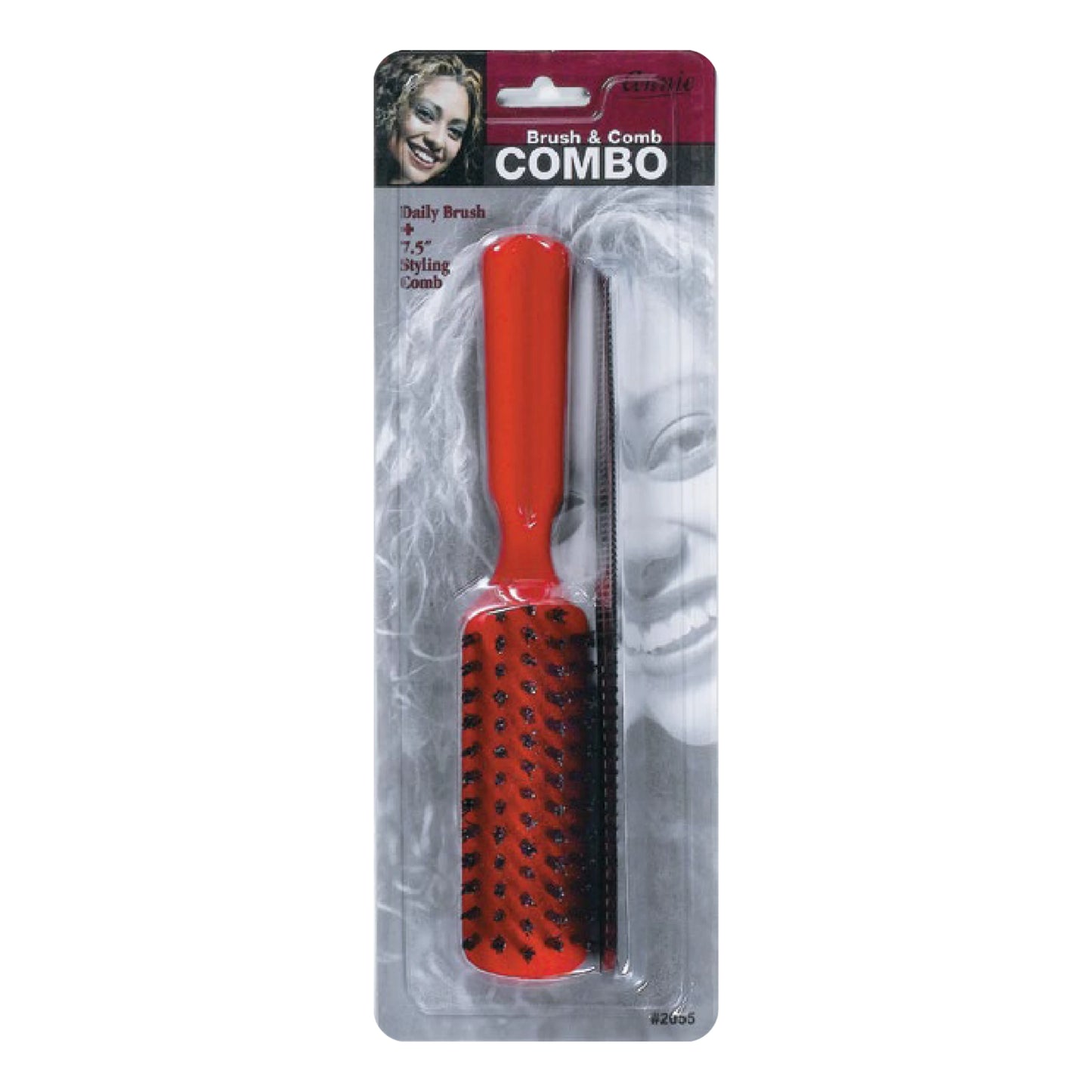 Annie Brush And Styling Comb Combo Asst Color Brushes Annie International Red