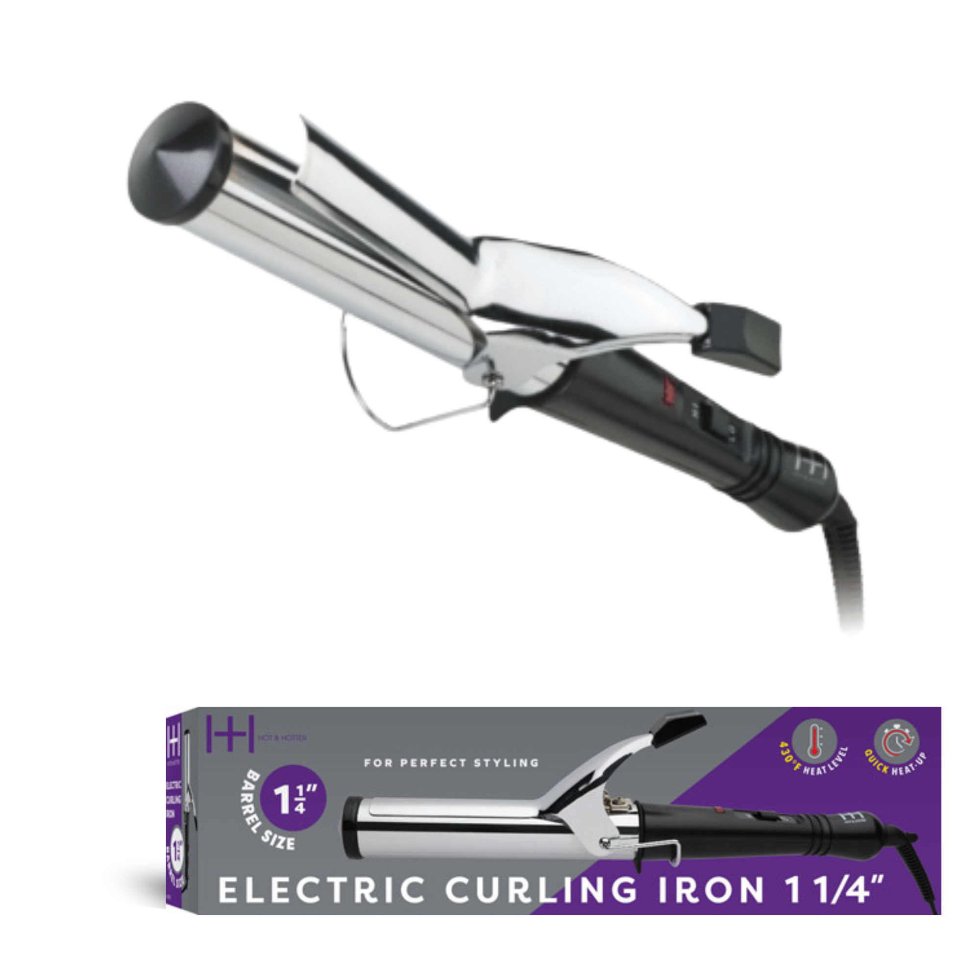 Hot Tools Professional Silver Curling Iron - 1 1/4\