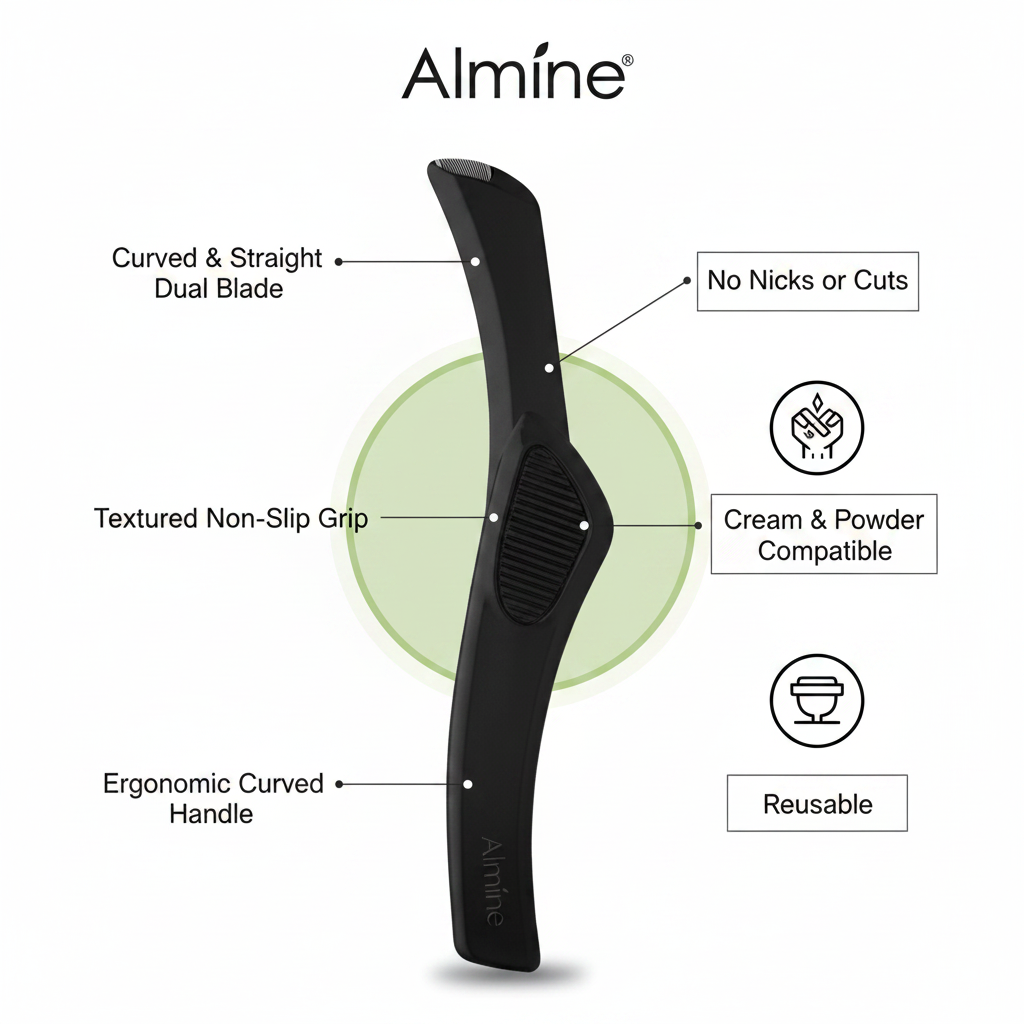 Almine No Razor Shaver, 1 Count, Black