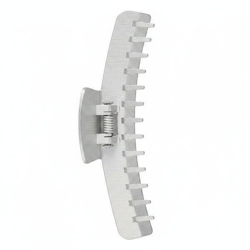 Annie Aluminum Wave Clamps 3 Inch, 4 Count, Silver