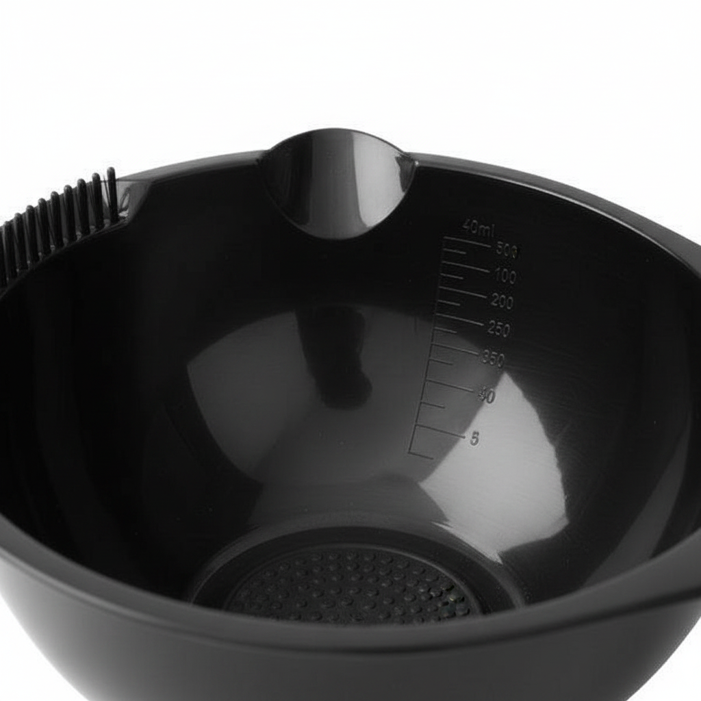 Annie Hair Dye & Tint Bowl with Scraper 450ml, 1 Count, Black