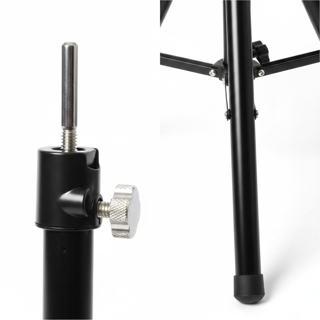 Annie Premium Mannequin Tripod with Stable Plate, 1 Count, Black