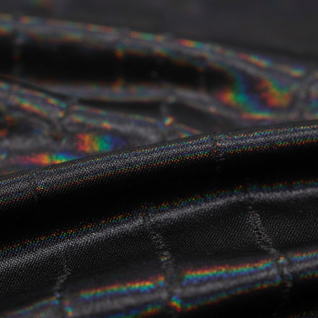 Mr. Durag Wave Maxx Holographic Durag, 1 Count, Black