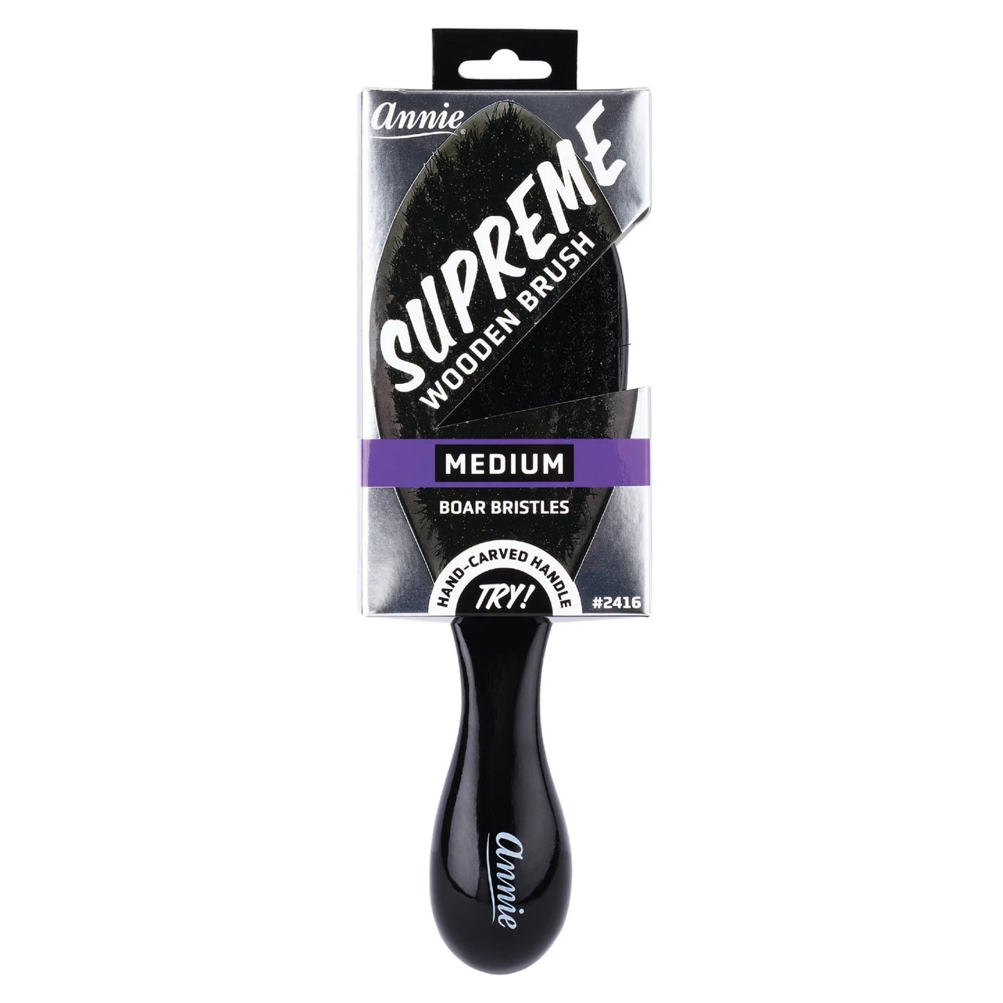 Annie Supreme Wave Brush Medium Boar Bristles Brushes Annie