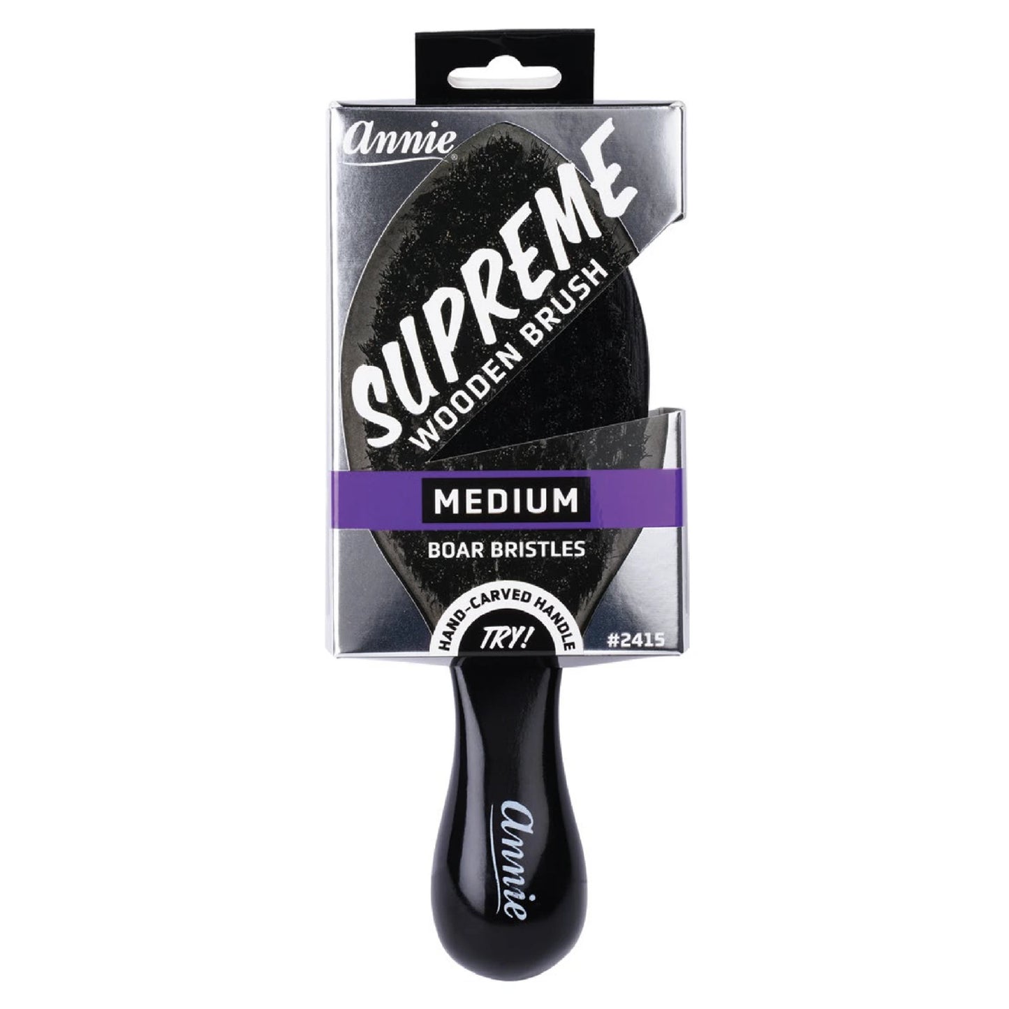 Annie Supreme Club Brush Medium Boar Bristles Brushes Annie