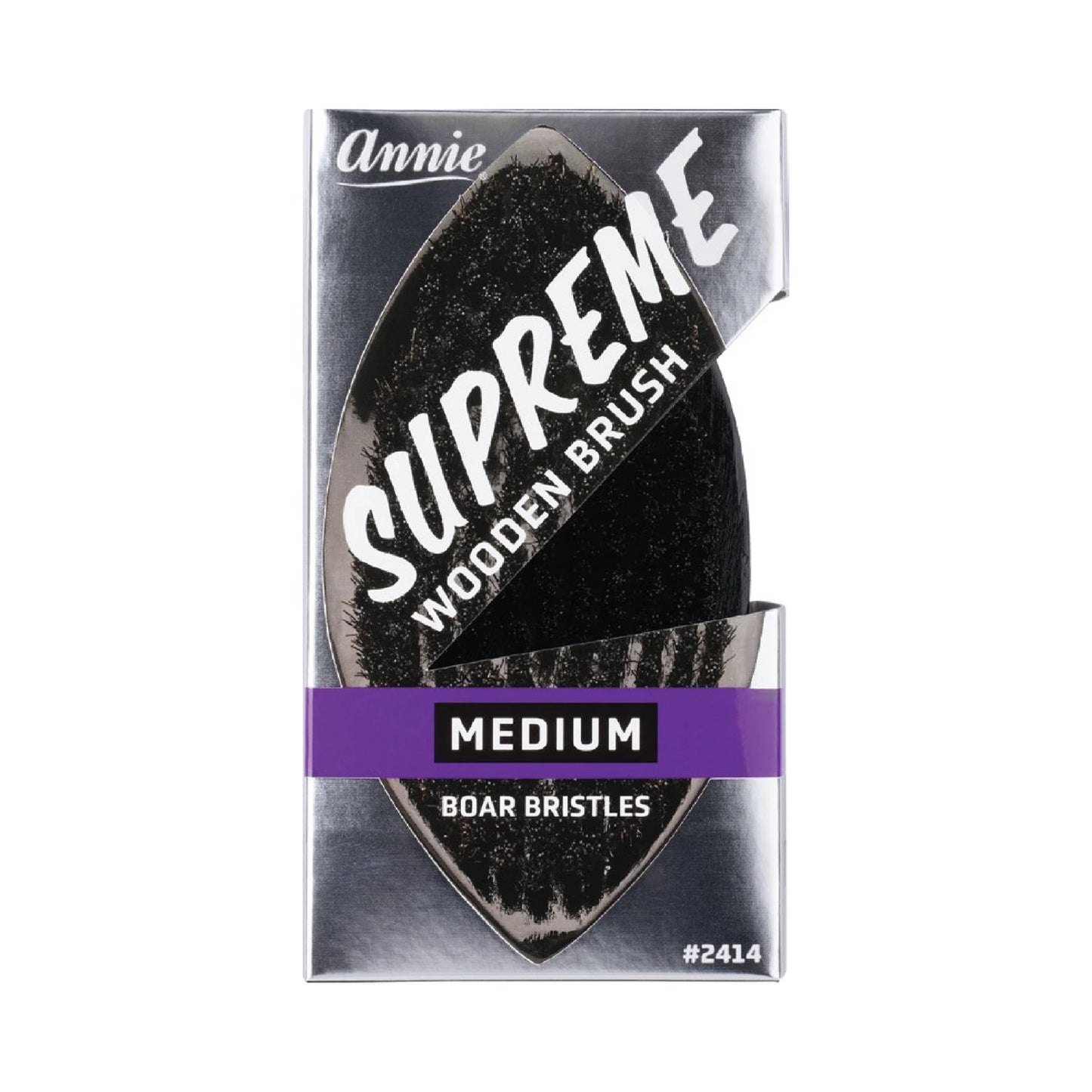 Annie Supreme Military Brush Medium Boar Bristles Brushes Annie