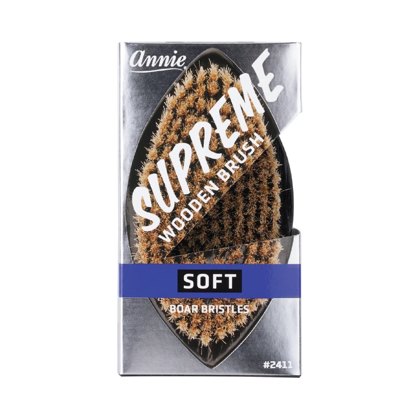 Annie Supreme Military Brush Soft Boar Bristles Brushes Annie