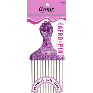 
                  
                    Load image into Gallery viewer, Annie Luminous Fist Afro Pik Asst Color Combs Annie Purple  
                  
                