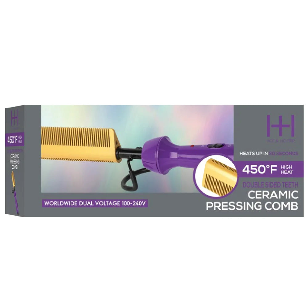 
                  
                    Load image into Gallery viewer, Hot &amp;amp; Hotter Electric Ceramic Pressing Hot Comb Straightening Comb Hot &amp;amp; Hotter   
                  
                