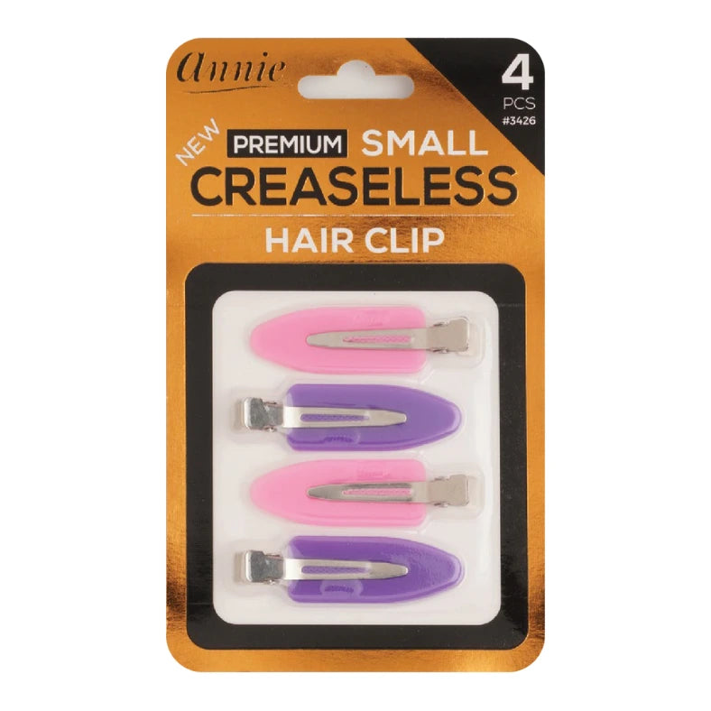 Annie Premium Small Creaseless Hair Clips Pink & Purple (4ct) Hair Clips Annie