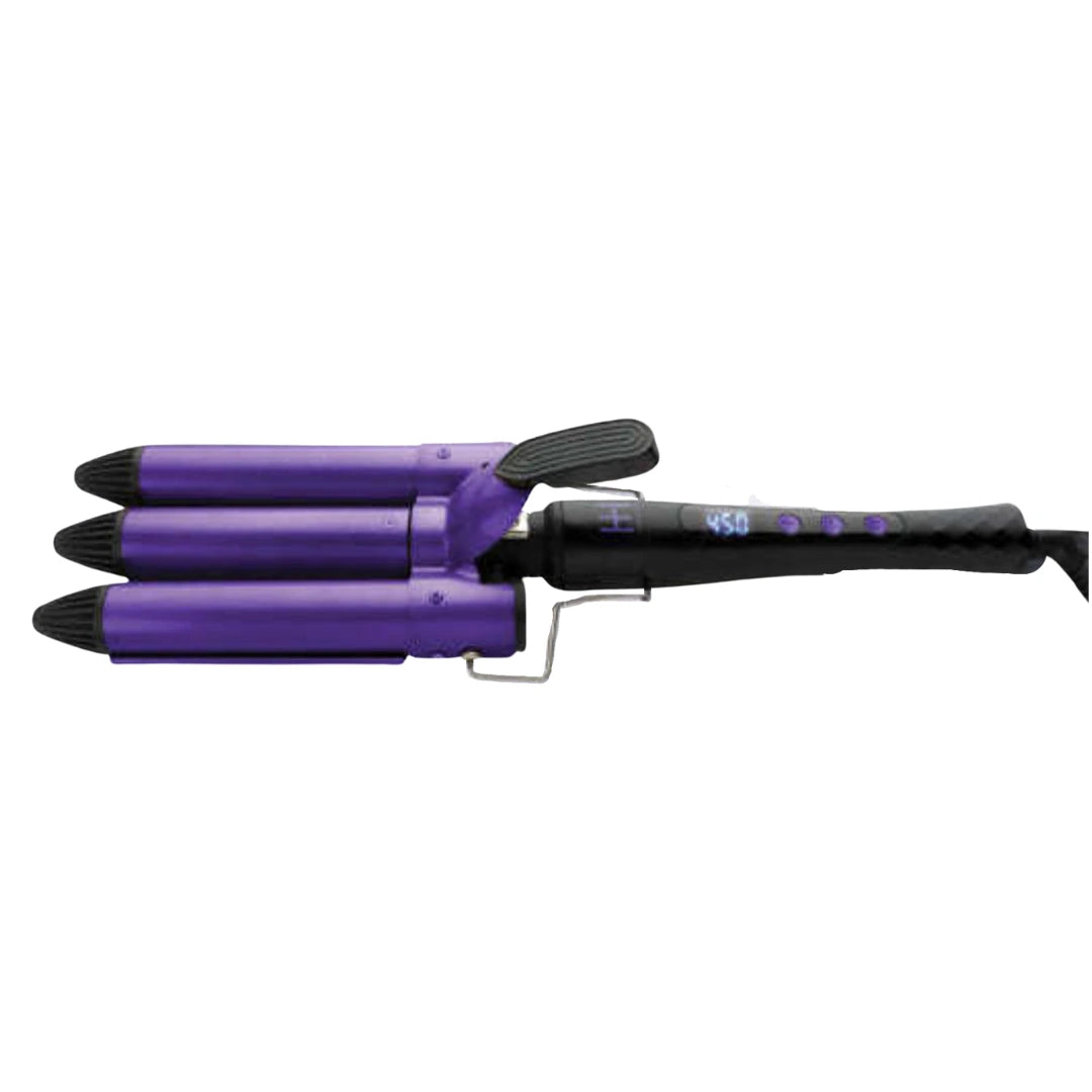 Hot & Hotter Digital Ceramic 3 Barrel Waver 1 Inch Curling Irons Hot & Hotter