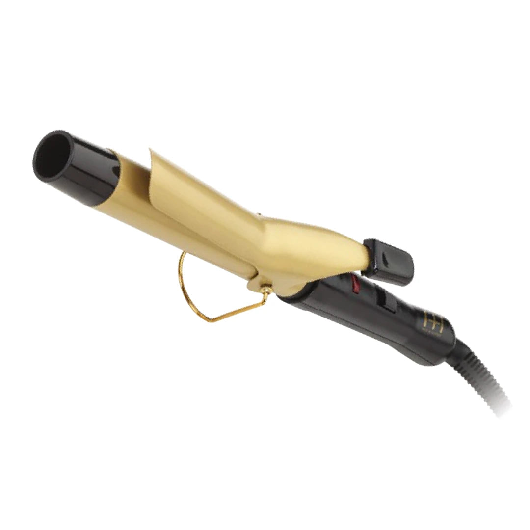 Hot Hotter Gold Ceramic Electric Curling Iron 1in, Count Hair