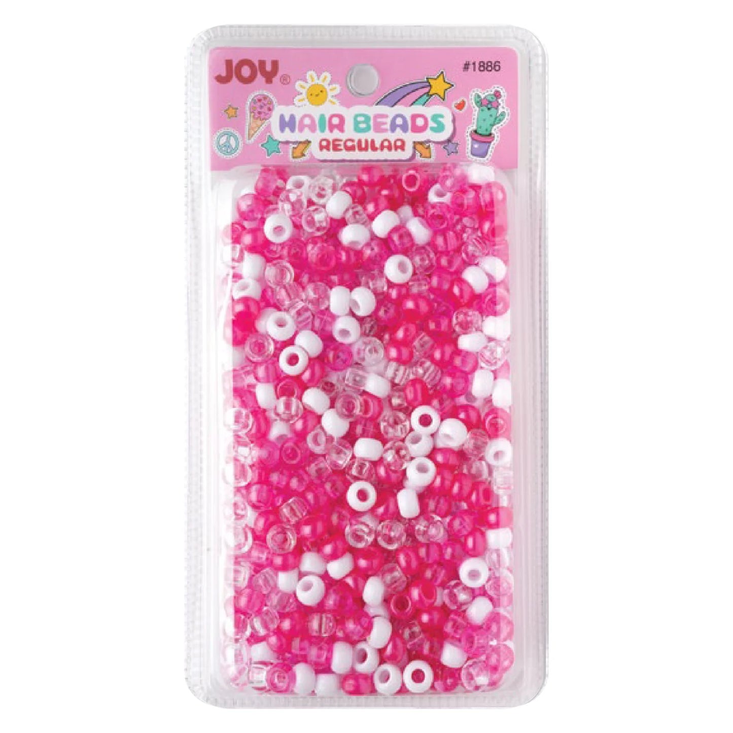Annie International:Joy Round Plastic Beads Regular Size 1000Ct Asst Color