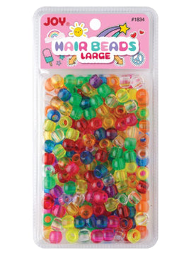 Joy Large Hair Beads 240Ct Clear Asst Color