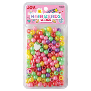 
                  
                    Load image into Gallery viewer, Joy Large Hair Beads 240Ct Pastel Asst Beads Joy   
                  
                