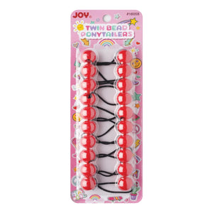 
                  
                    Load image into Gallery viewer, Joy Twin Beads Ponytailers 10Ct Red Ponytailers Joy   
                  
                