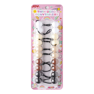 
                  
                    Load image into Gallery viewer, Joy Twin Beads Ponytailers 10Ct Asst Brown Ponytailers Joy   
                  
                