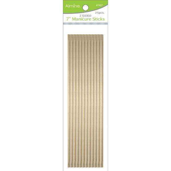 Almine 2 Sided Manicure Stick 7" 25ct Manicure Tools Almine