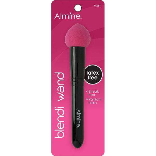 Almine Blendi Wand 7 Latex Free makeup sponge with magenta tip for flawless blending and radiant finish