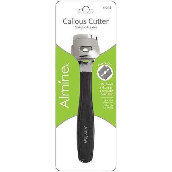 Almine Callous Cutter Asst Color with extra blade for removing corns, callouses, and hard skin easily.