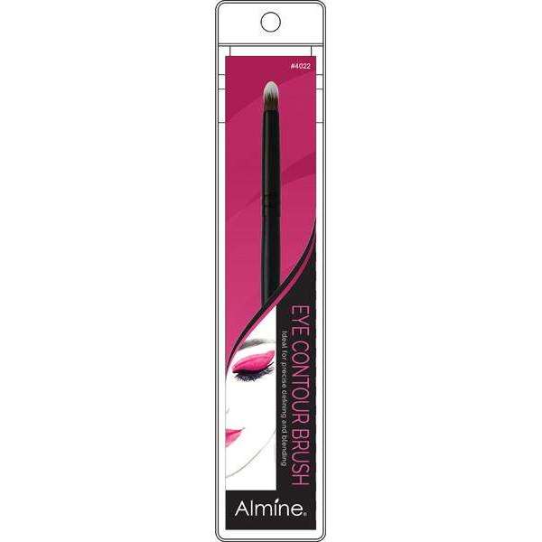 Almine Cosmetic Eye Contour Brush in packaging, designed for precise and sophisticated eye makeup application.