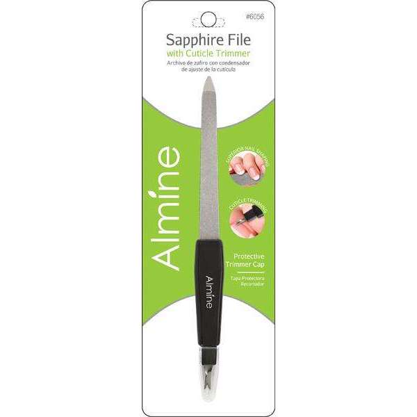 Almine Sapphire File with Cuticle Trimmer Nail Clippers Almine   