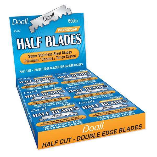 Annie International:Almine Half Cut Double Edge Blade Display 6Ct