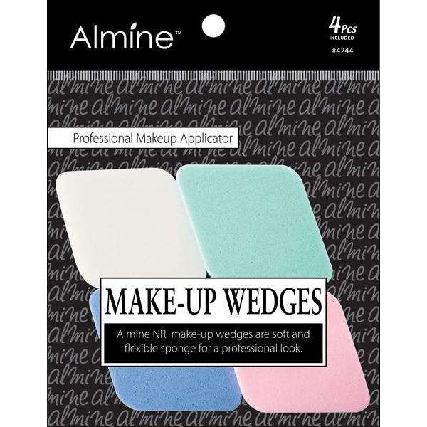 Almine Makeup Wedges 4Ct Rhombus Shape Makeup Sponges Almine   