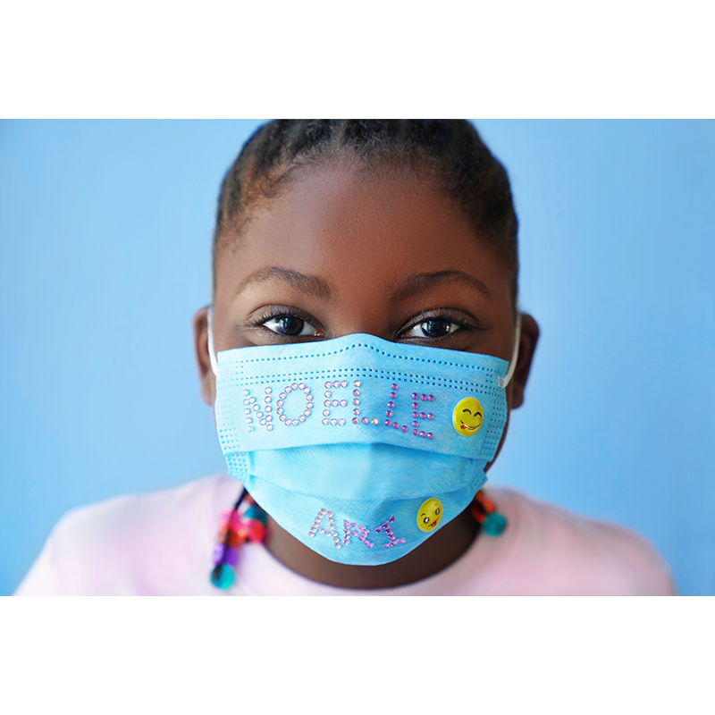 Annie International:Almine Mask Sticker w Alphabet, Assorted