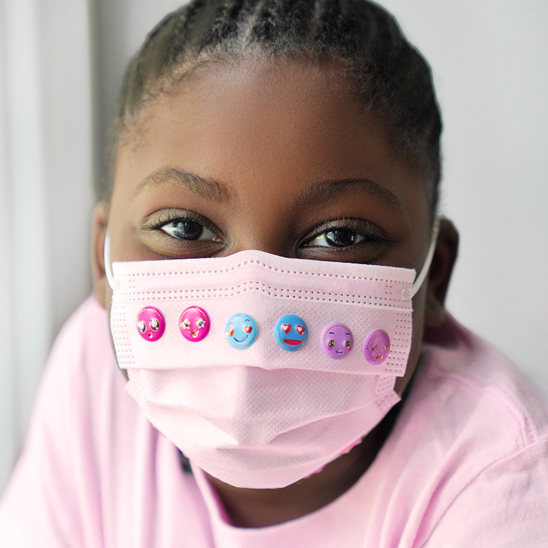 Annie International:Almine Mask Sticker w Emojis, Assorted
