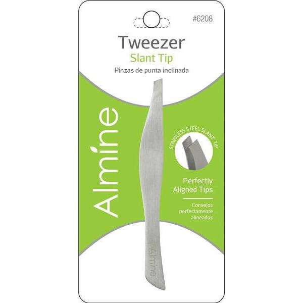 Almine Stainless Steel Slant Tip Tweezers Tweezers Almine
