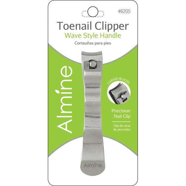 Almine Stainless Steel Wave Style Toenail Clipper Tweezers Almine