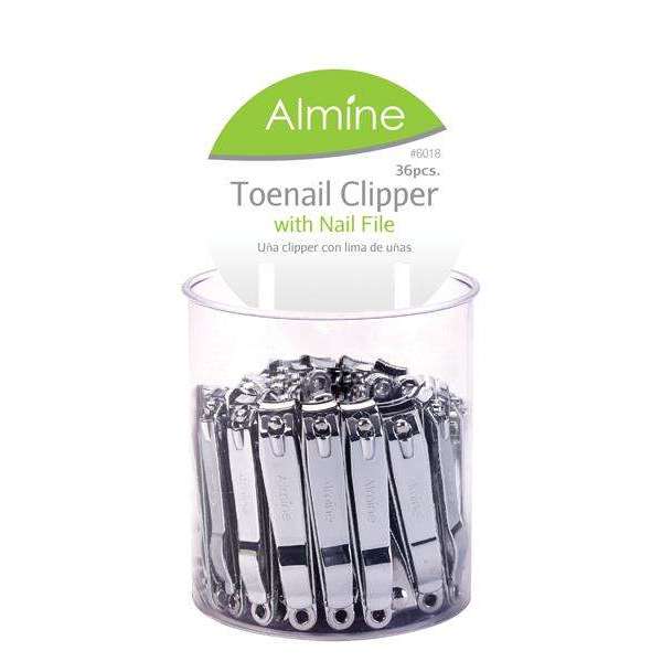 Almine Toenail Clipper with File 36Ct Nail Clippers Almine   