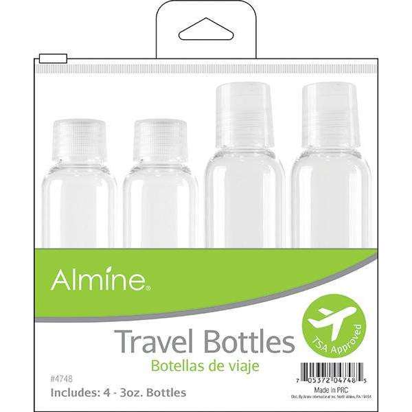 Annie International:Almine Travel Bottles in Pouch 3 oz. 4ct