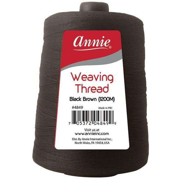 Annie International:Annie Weaving Thread 1200 Meters Black Brown