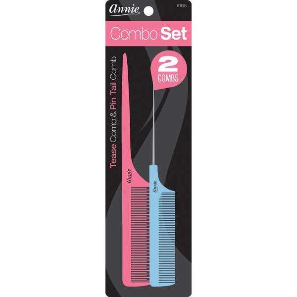 Annie International:Annie Comb Set Tease Comb & Pin Tail Comb