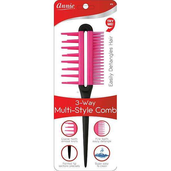 Annie 3-way Multi-Style Comb Combs Annie   