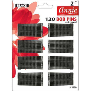 Annie Bob Pins 2 Inch 120Ct Black