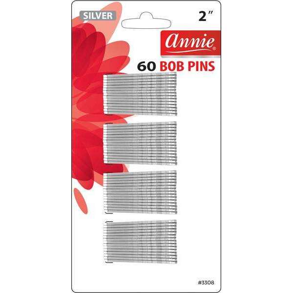 Annie International:Annie Bob Pins 2" 60Ct Silver