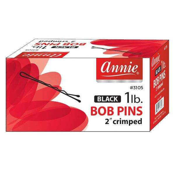 Annie Bob Pins 2In 1Lb Black Hair Pins Annie   