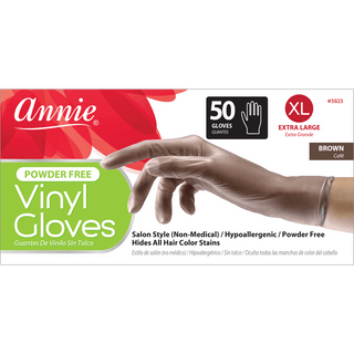 Annie Brown Powder Free Vinyl Gloves 50ct
