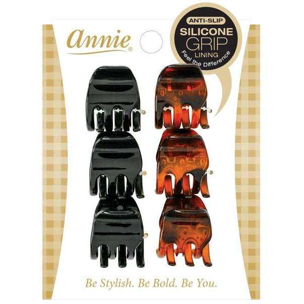 Annie Claw Clip 6ct Silicone Grip Hair Clips Annie   