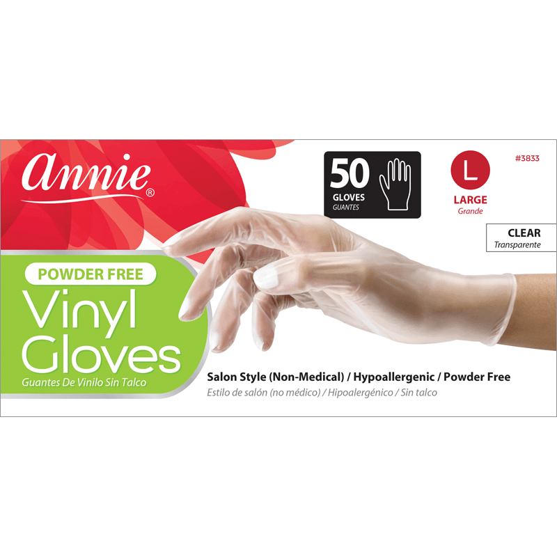Vinyl gloves large powder free deals