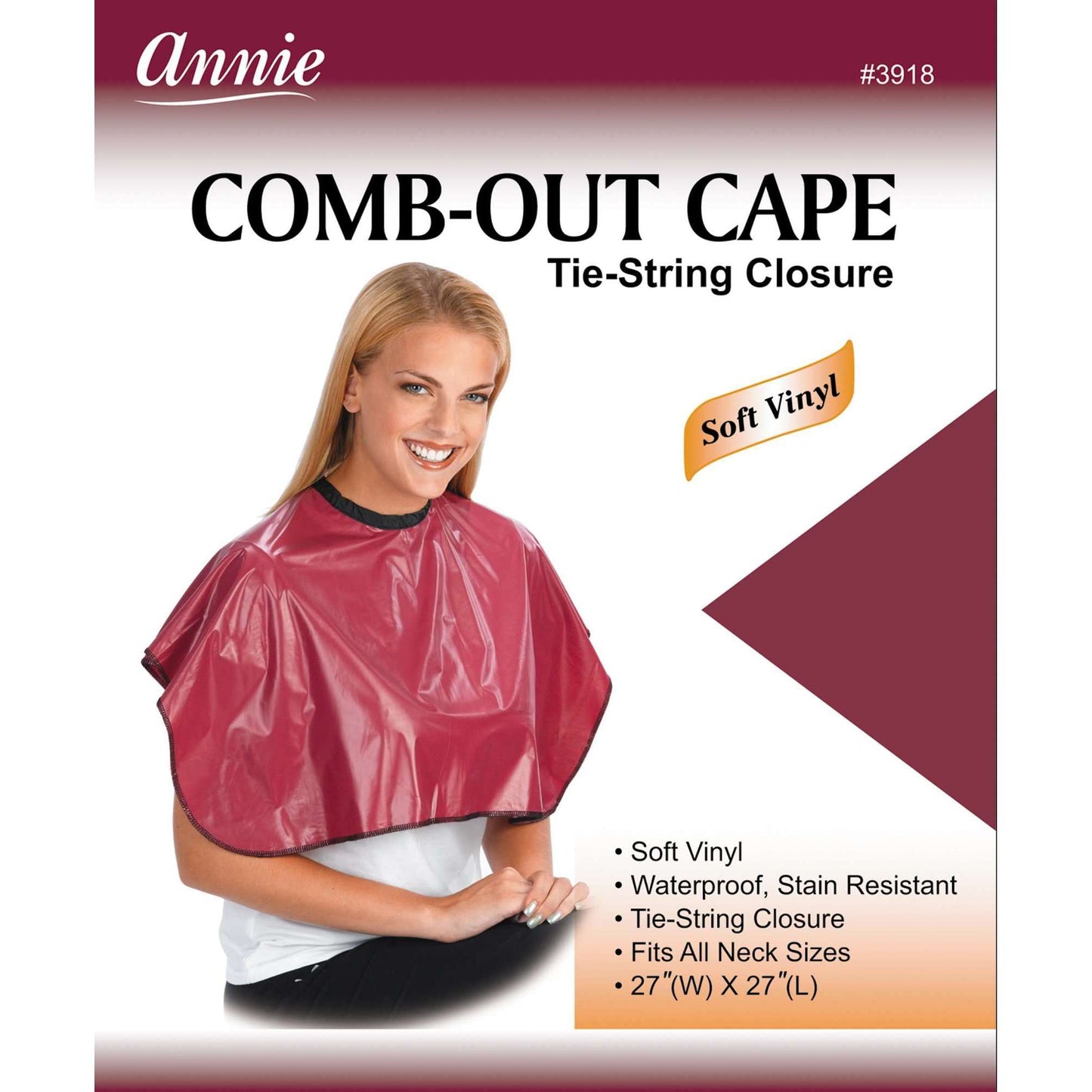 Annie International:Annie Comb-Out Cape Tie String Closure