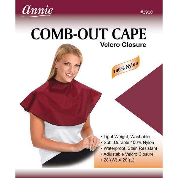 Annie International:Annie Comb-Out Cape Velcro Closure
