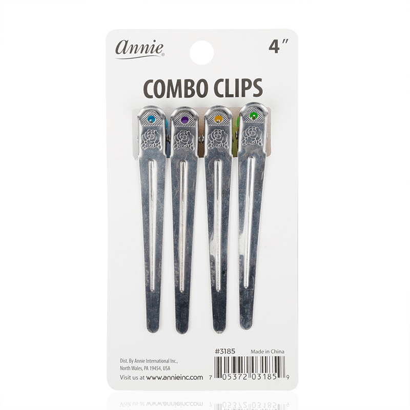 
                  
                    Load image into Gallery viewer, Annie Combo Clips 4Ct Asst Color Hair Clips Annie   
                  
                
