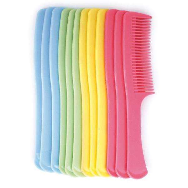 Annie International:Annie Curved Teeth Bush Comb 9" Bulk Asst Pastel Color